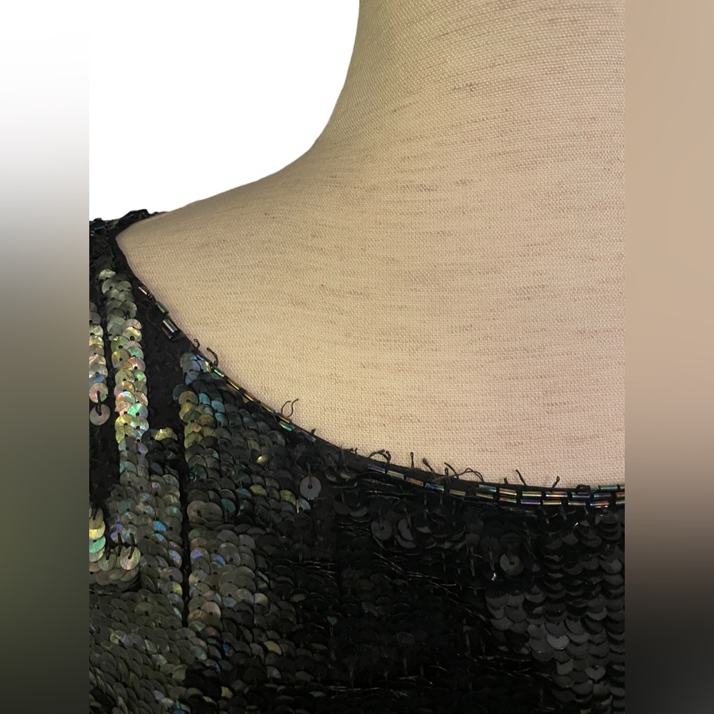 Sequin All Over Multi Color Top, Pull Over With S… - image 6